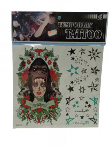 Majmos-csillagos ideiglenes tetoválás - Temporary Tattoo - ÚJ