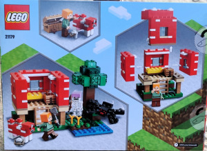 Új 21179 LEGO Minecraft gomba ház építőjáték építőkocka