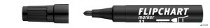 Flipchart marker, 1-3 mm, kúpos, ICO 'Artip 11', fekete