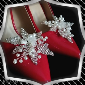 Ékszerek-cipődísz: Esküvői, menyasszonyi, alkalmi cipődísz, cipőklipsz ES-CK19