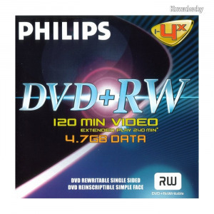 Philips DVD-RW 4,7Gb 4x (1-es címke) PH386245 / DPHMW