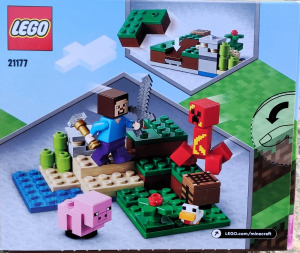 Új 21177 LEGO Minecraft creeper rajtaütés építőjáték építőkocka