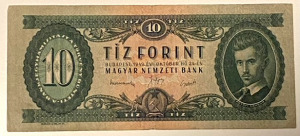 10 forint bankjegy (1949) (VG). 1 Ft-os licit! (106)