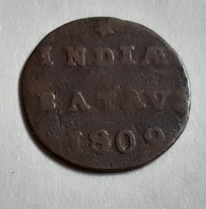 1/2 Duit 1/32 Gulden 5 1809 Batáviai Köztársaság Kelet-Holland India Indonézia