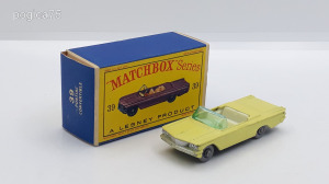 Matchbox Moko, Regular Wheels.Pontiac Convertible.+Eredeti doboz. Ritka szürke kerék. Ritkaság !!!!!