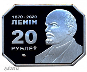 Vicebszk 20 rubel 2020 UNC Lenin Fehéroroszország Szögletes Proof