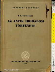I. M. Tronszkij: Az antik irodalom története