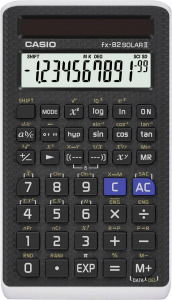 Casio FX-82SOLARII Iskolai számológép Fekete Kijelző (számjegy): 10 Napenergiával üzemeltetett (S...