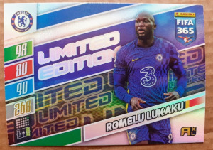 Romelu Lukaku Chelsea XXL Limited Edition focis kártya Panini Adrenalyn XL FIFA 365 2022 Update