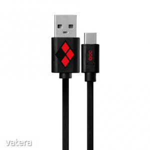 USB kábel DC - Harley Quinn 001 USB - MicroUSB adatkábel 1m fekete