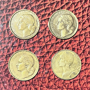 20 francs - 1950 1951 1952 1970 - 4db - Francia