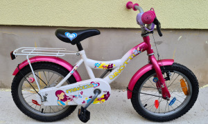 Dinotti Princess 16-os lány,csajos bicikli, kontra fékes,szép megkímélt