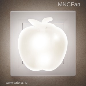 Éjszakai LED -es fehér apple alma gyerekszoba jelzőfény irányfény fény AC 230V