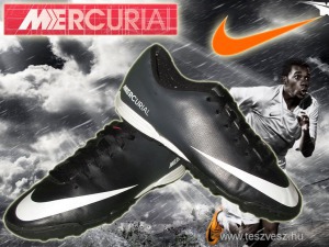 Nike Mercurial fekete fehér műfüves foci cipő! 38-as méret!