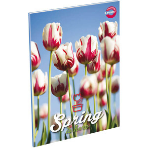 T-Creatív sima füzet - A5 - 60 lapos - tulipános