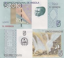 Angola 5 Kwanzas bankjegy (UNC) 2012