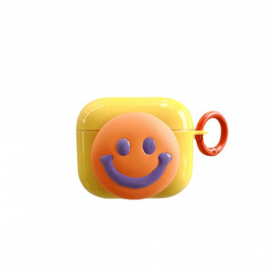 Airpods 1,2 smile szilikon tok, Narancssárga