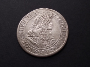 Magyarország I. Lipót 1/2 Tallér 1694 KB 14,05 g ezüst