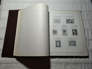 Előnyomott albumlapok, ismertetők, bélyeggyűjtéshez. Korai évtizedekből is, 70-es évek NMÁ