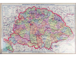 0W500 Magyarország politikai térképe 1918-ban
