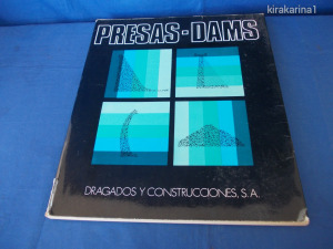Angol-spanyol nyelvű képes könyv duzzasztó gátakról 1947-1973