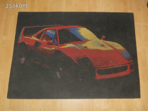 120 cm x 167 cm Ferrari F 40 faliszőnyeg padlószőnyeg Csepelen lehet személyesen átvenni !!!