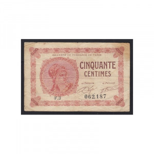 Franciaország, 50 centimes 1922 - Párizs F