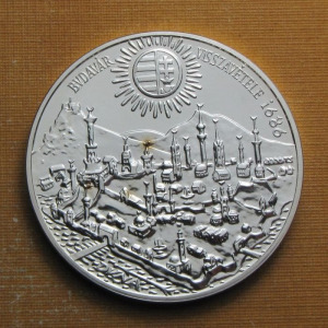 1986 500 Forint Buda visszavétele BU ezüstérem
