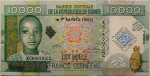 Guinea 10000 frank 2010 UNC
