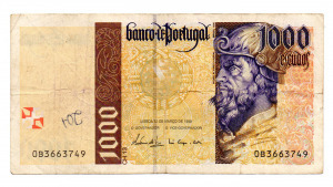 Portugália 1000 Escudo Bankjegy 1998 Március P188c