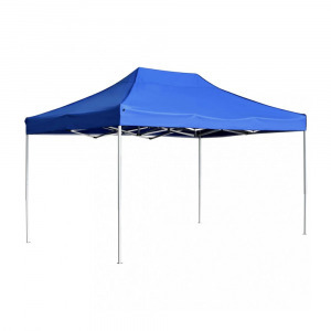 3x2 méteres összecsukható kerti pavilon sátortetővel - kék