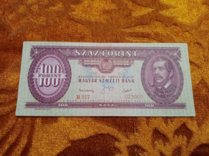 1949 -es ropogós 100 Forint bankó Ritkább !!!! (L1198)