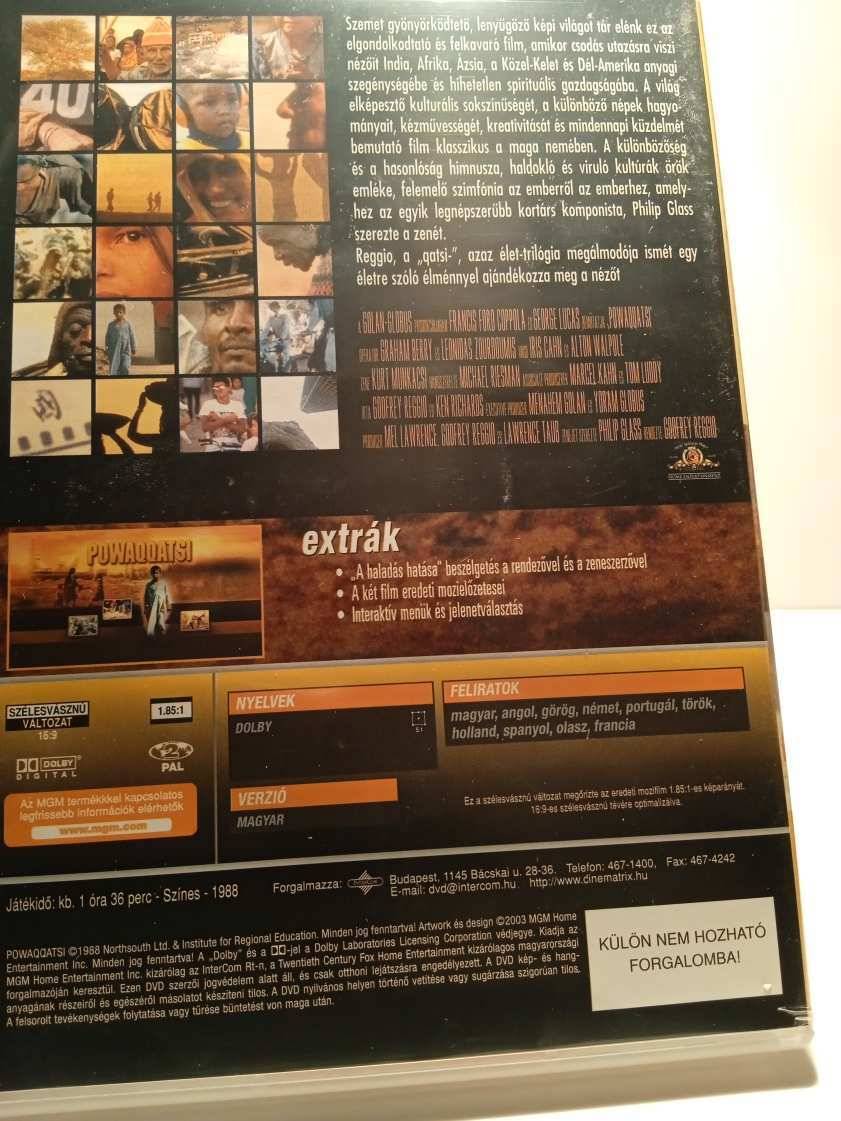 Jó állapotú DVD 194 Koyaanisqatsi - Kizökkent világ / Powaqqatsi - Változó világ - Díszdobozos