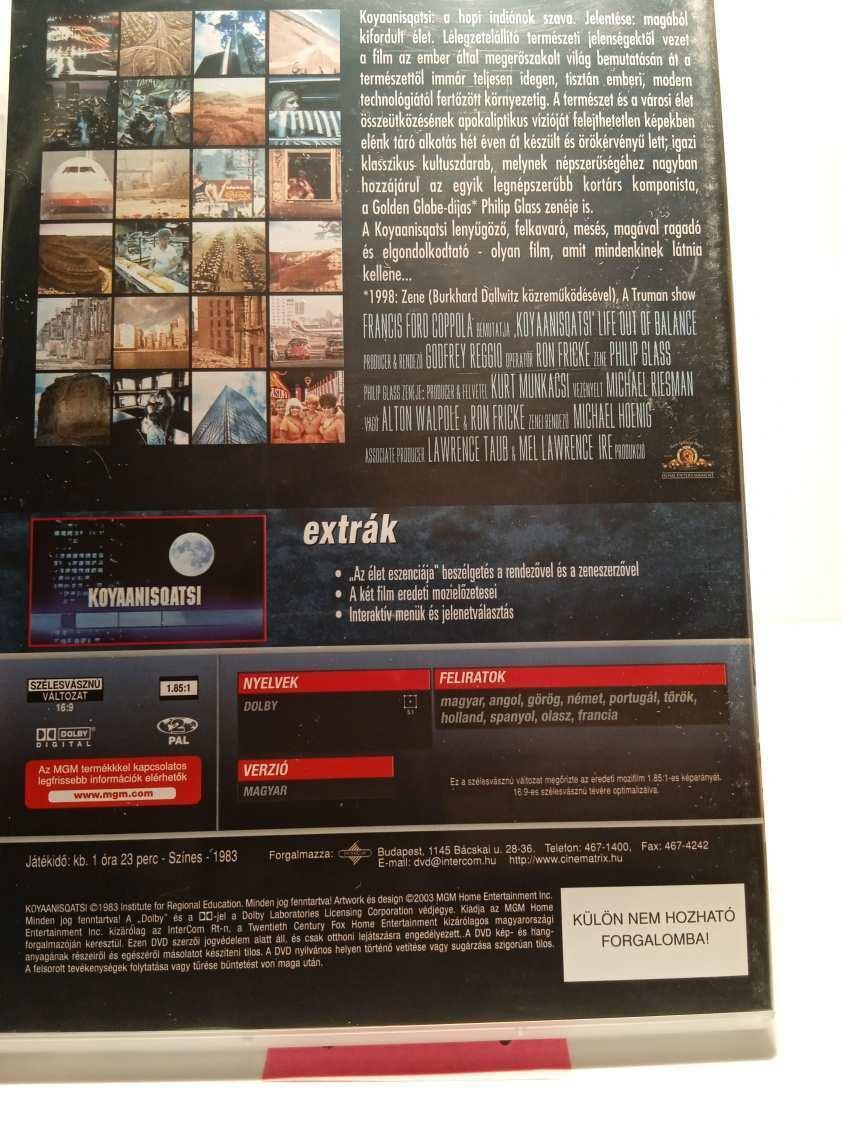 Jó állapotú DVD 194 Koyaanisqatsi - Kizökkent világ / Powaqqatsi - Változó világ - Díszdobozos