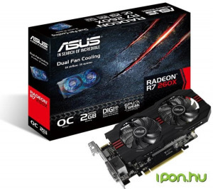 ASUS Radeon R7 260X OC 2GB GDDR5 128bit (R7260X-OC-2GD5) Videokártya