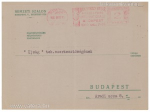 Nemzeti Szalon kiállításmegnyitójának meghívója 1932.