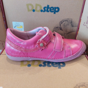D.D. Step gyerek lány bőrcipő 36 Dark Pink AKCIÓ!!!