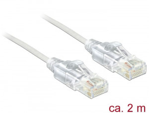 DeLock CAT6 U-UTP Patch Cable 2m White 83782 Hálózat Hálózati kábelek