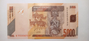 Kongó 5000 frank 2020 UNC