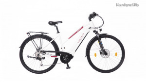 Neuzer Belluno E-Trekking 19 női pedelec kerékpár Fehér-Piros