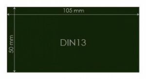 Védőüveg DIN13 50x105mm