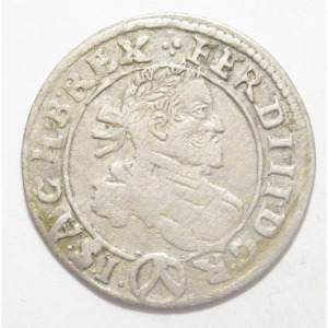 Ausztria, II. Ferdinánd 3 krajcár 1630 - Bécs VF+, 1.59g