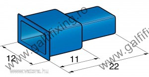 Műanyag szigetelő 6,3 mm-s csúszóérintkező dugóhoz (160165)