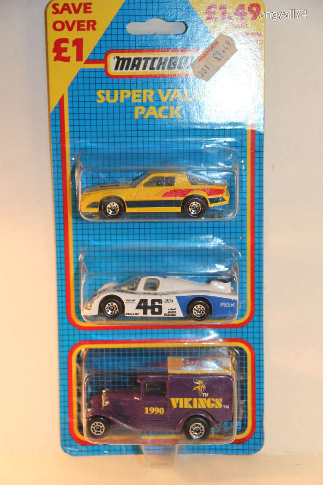Matchbox - Super Fast - Super Value Pack - Camaro Iroc-Z - Group C ...