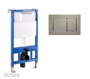 Mexen Fenix Slim beépíthető WC tartály + Fenix-02 inox nyomólap (60100-600311)