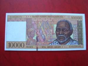 Madagaszkár 10000 Francs UNC 1995!!!