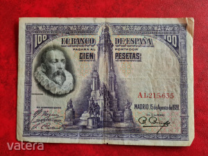 100 pesetas 1928 Spanyolország