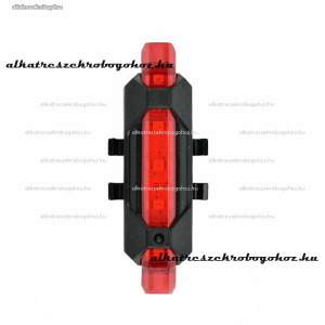 Lámpa hátsó LED-es tölthető (mikro USB) roller