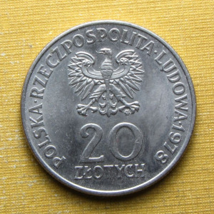 Lengyelország 1978 20 Zloty - Interkosmos 78