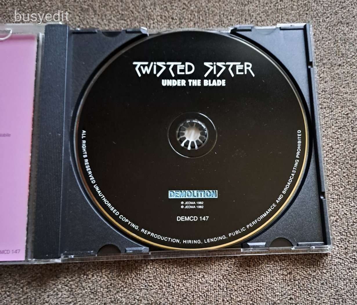 Twisted Sister – Under The Blade CD (Demolition 2005 UK)